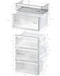 Bosch KGN392LAGG 60cm 60/40 Total No Frost Fridge Freezer - Stainless Steel Look 