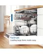 Bosch SMV6ZCX10G Built In Dishwasher 14 Place Settings Stainless Steel