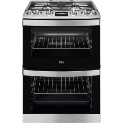 AEG CGB6131ACM 
60cm Gas Cooker, Double Oven, 4 Gas burners, Triple crown Wok burner, Cast iron pan 