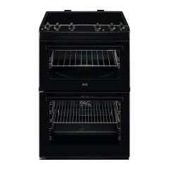 AEG CIX6500ABB 
60cm Induction Cooker, Double Oven, Thermaflow® fan operated main oven and conventio