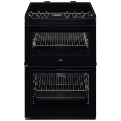 AEG CIX6540ACB 
60cm Induction Cooker, Double Oven, Thermaflow® fan operated main oven and conventio