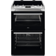 AEG CIX6540ACM 
60cm Induction Cooker, Double Oven, Thermaflow® fan operated main oven and conventio