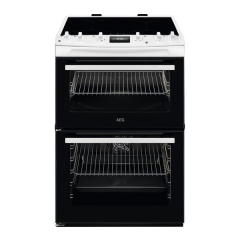 AEG CIX6540ACW 
60cm Induction Cooker, Double Oven, Thermaflow® fan operated main oven and conventio