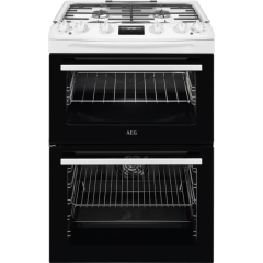 AEG CKX6540ACB 
60cm Dual Fuel Cooker, Double Oven with Thermaflow® fan operated main oven and conve