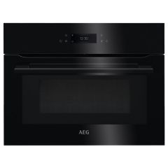 AEG KMK768080B 59.5cm Built In Combination Microwave Compact Oven - Black 