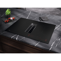 AEG 70cm Black Induction Hob with EcoTimer and Automated Extraction