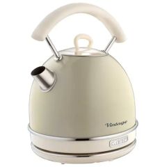 Ariete 00C287703ARAS 1.7L Vintage Dome Kettle Cream/Beige 