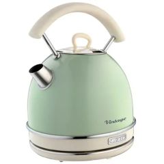 Ariete 00C287704ARAS 1.7L Domed Kettle Vintage Cream/Green