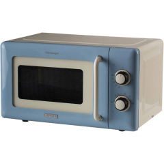 Ariete 00C396005ARAS 800W 20L Vintage Microwave Cream/Light Blu