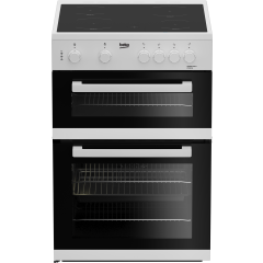 Beko ETC611W 60cm Electric Cooker with Ceramic Hob - White White