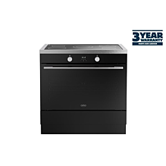 Belling 444412042 90cm single cavity electric induction range cooker, 133L total cooking capacity in