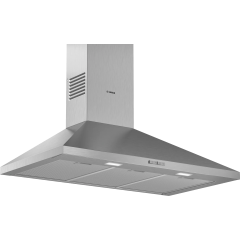 Bosch DWP94BC50B Pyramid Chimney Hood – Series 2, 90cm wide, pyramid design, push buttons, 3 speeds,