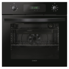 Candy FIDCN615/1 60 cm multifunction oven, 8F, 65 litre capacity, LED full programmer, Black glass 