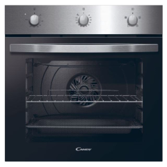 Candy FIDCX403 60 cm Fan Oven, 65 Litre capacity, Minute Minder, Stainless Steel 