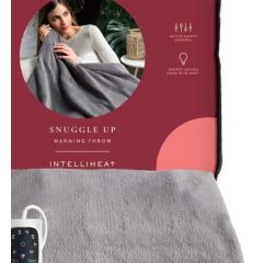 Dreamland 16707 Heated Luxery Throw Grey