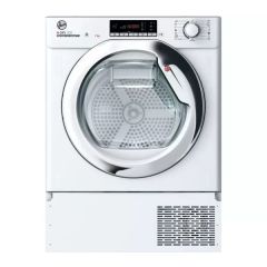 Hoover BATD H7A2TCE-80 Heat Pump Tumble Dryer 7kg, white with Chrome door White
