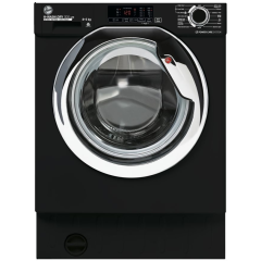 Hoover HBDS 485D1ACBE-80 8/5kg, 1400rpm, black & chrome 