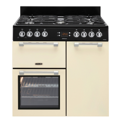 Leisure CK90G232C 90cm Gas Rangecooker with Double Oven and Gas Hob - Cream