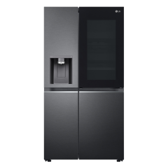 LG GSXV90MCAE 96.8cm Frost Free American Style Fridge Freezer - Matt Black