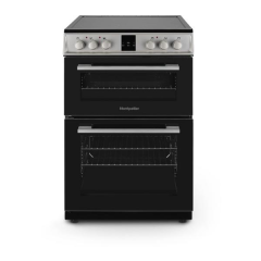 Montpellier MDOI60FS 60cm Cooker Ceramic Double Oven - 4 Zone INDUCTION Hob 