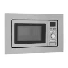 Montpellier MWBI17-300 Slim Depth Built In Solo Microwave Stainess Steel