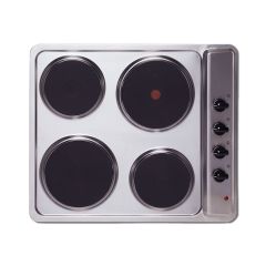 Montpellier SP601X 58cm Solid Plate Hob - Stainless Steel