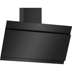 Neff D95IHM1S2B/EOL 90cm, Black Angled Glass Hood Featuring Black Chimney, Touch Control, LED Lights