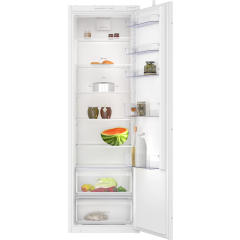 Neff KI1811SE0G 177x54 built in fridge, 2 FreshSafe drawers, LED Light, 7 glass shelves, sliding hin