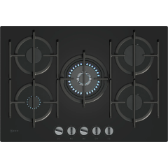 Neff T27PIQ4S0 Gas Hob 75 Cm Tempered Glass Black