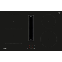 Neff V58NBS1L0 80cm Venting Hob, Touch Control, 4 x zones, 1 Combi zone + Ventilation, Auto-On fan, 