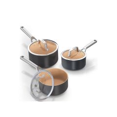 Ninja CW93000UK Cookware 3-Piece Set Apricot + Grey