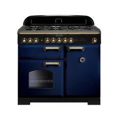 Rangemaster CDL100DFFRB/B 113840 Classic DL 100 Duel Fuel Blue / Brass