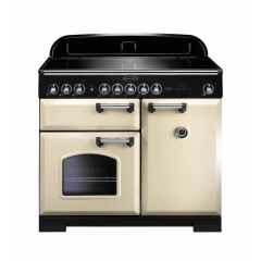 Rangemaster CDL100EICR/C 100cm Electric Rangecooker with Double Oven and Induction Hob - Cream