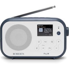 Roberts Radio Play30 DAB/DAB+/FM RDS Digital Radio - Blue & White