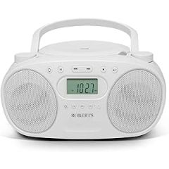 Roberts Radio ZOOMBOXFMW CD Player - White