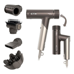 Shark HD542UK SpeedStyle Pro FLEX 4-in-1 High-Velocity Hair Dryer System - Mocha Silver 