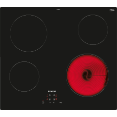 Siemens ET61RBEA1E quickLite Ceramic Hob - iQ100 - 60 cm, 4 zones, 17 power levels, Touch control, F