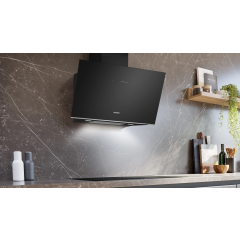 Siemens LC91KLT60B Angled Glass Chimney Hood - iQ700 - 90cm, Angled Glass Wall Hood, PerfectAir Sens