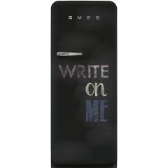 Smeg FAB28RDBB3 50'S Retro Style Fridge Black Board Desgin R/H Hinge *EX Display*