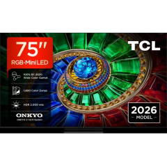 TCL 75RM7L-UK 75" 4K Ultra HD RGB MINI LED Google TV 
