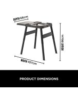 Ninja 4718J800EUUK Woodfire Universal Adjustable Stand + Side Table Black