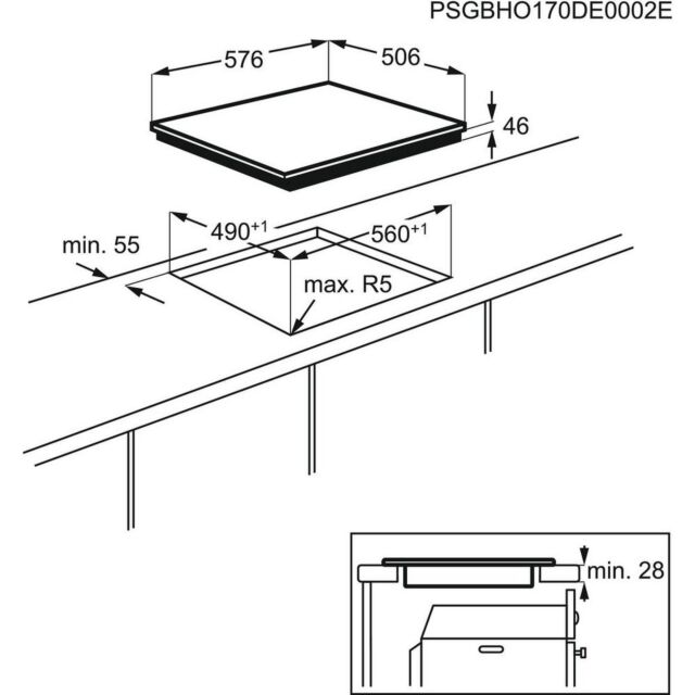 Zanussi ZIT6460XB 60Cm Induction Hob