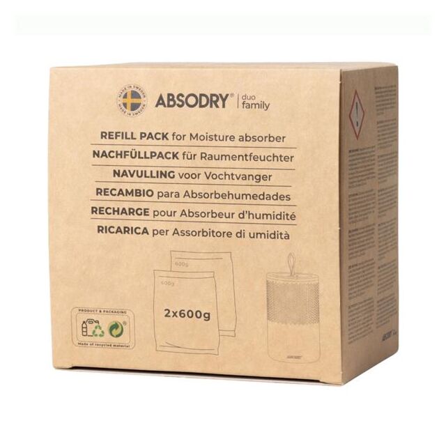 Absodry 205-DFB-EN Absodry Refills Twin Pack White