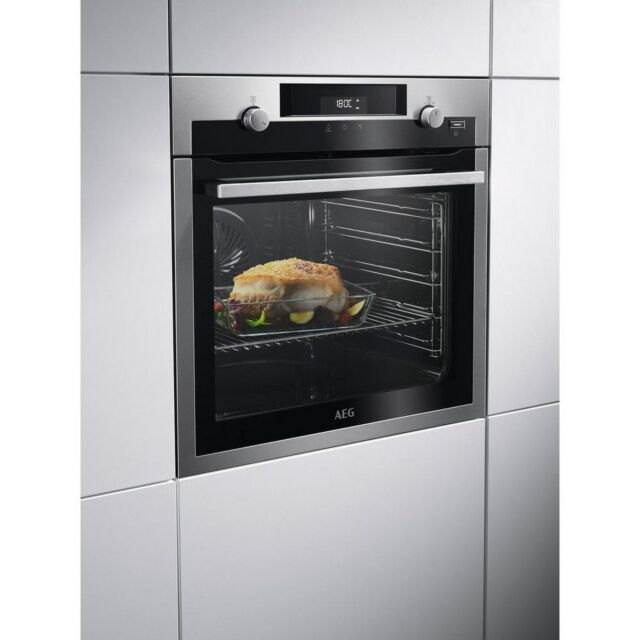 AEG BPS55IE20M 56cm Built In Electric Single Oven - Stainless Steel.