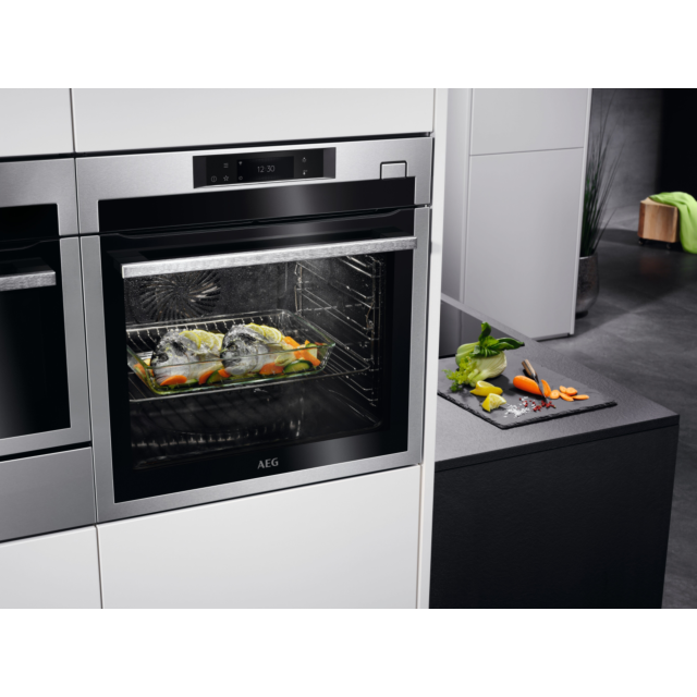 Aeg Bse782380m 59.5Cm Built In Electric Single Oven - Anti-Fingerprint - Stainless Steel