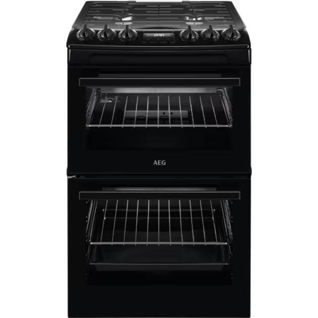 AEG CGX1130ACB Double Cavity Gas 55X60 Cm Catalytic Black