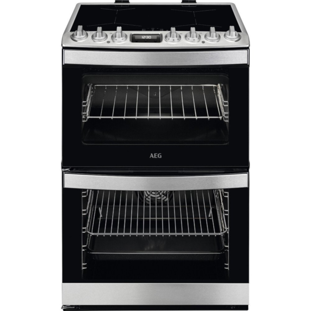 AEG CIB6743ACM 
60cm Electric Induction Cooker, Double Oven, 4 Induction Cooking Zones, Programmable