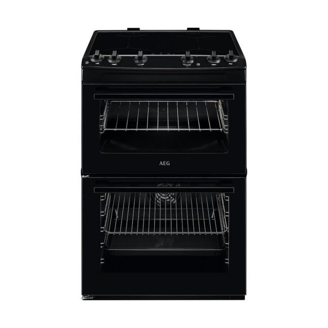 AEG CIX6500ABB 
60cm Induction Cooker, Double Oven, Thermaflow® fan operated main oven and conventio