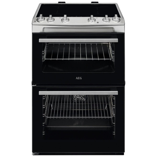 AEG CIX6500ABM 
60cm Induction Cooker, Double Oven, Thermaflow® fan operated main oven and conventio