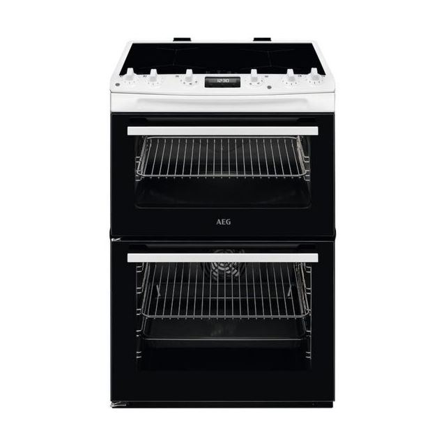 AEG CIX6540ACW 
60cm Induction Cooker, Double Oven, Thermaflow® fan operated main oven and conventio